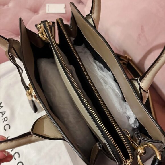 (BRAND NEW) MARC JACOBS Big Shot Color Block Saffiano Leather Satchel - Picture 7 of 10